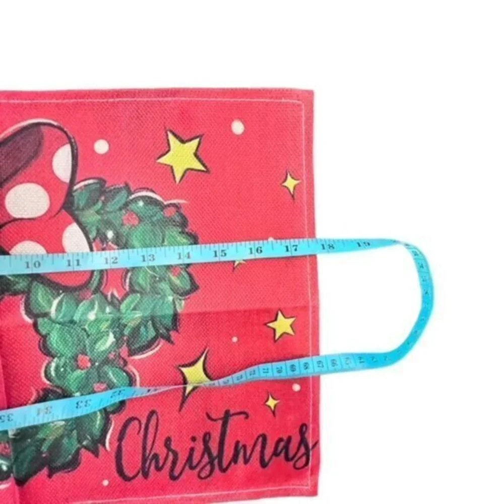 Merry Christmas Minnie Mouse Wreath Table Placemats Set Of 4 NEW Disney‎ Theme